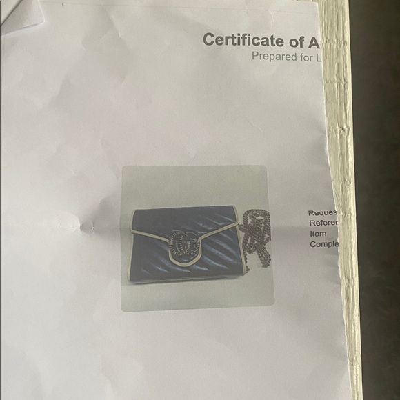 Elegant Navy Blue Quilted Shoulder Bag - Picture 11 of 12